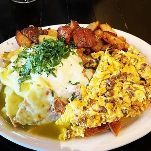 Chilaquiles with Chorizo and Eggs