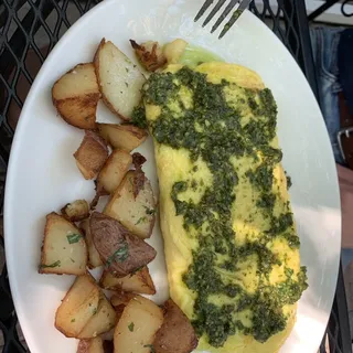 Zucchini Pesto Omelet