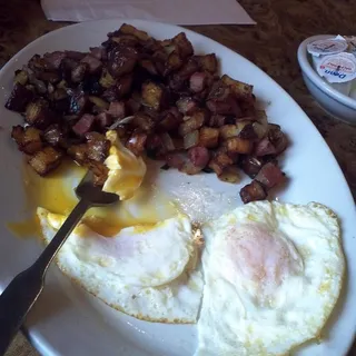 Beef Hash and Eggs