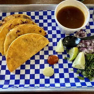 Birria Tacos with Consumé