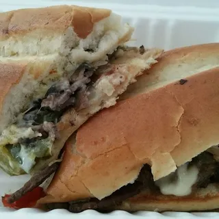 Western Grilled Cheese Steak Sandwich