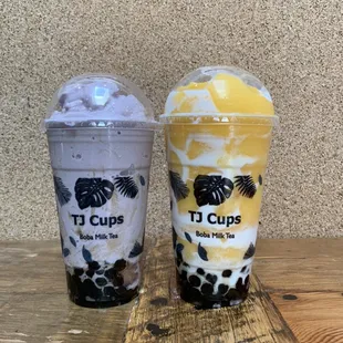 Real Taro Smoothie &amp; Real Mango Freeze w/coconut milk