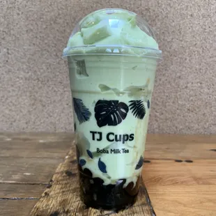 Avocado Honey Smoothie w/locally made boba