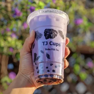 Real Taro Taro Fresh Milk boba