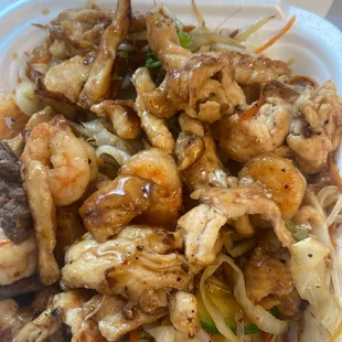 a close up of a plate of food