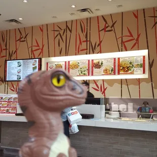Bob the Raptor Says &quot;This Mall has Japanese Sea Prey.&quot;