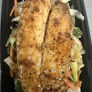 Hibachi fish very