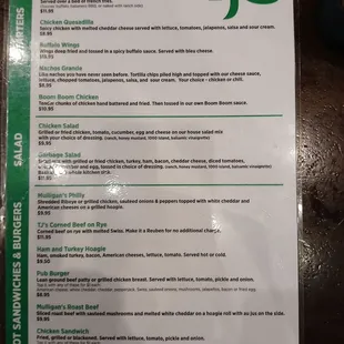 Full Menu.