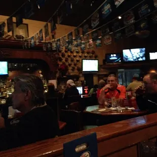 The bar area