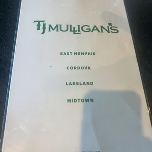 Menu locations