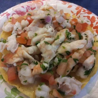 Shrimp Ceviche Tostada