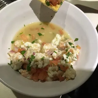 Shrimp Ceviche Tostada