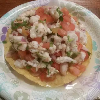 Shrimp Ceviche Tostada