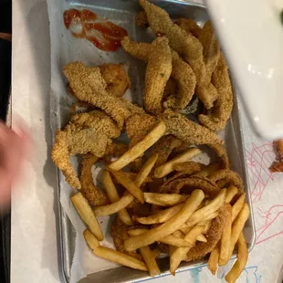 Shrimp and  catfish