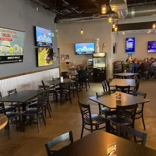 the inside of a restaurant