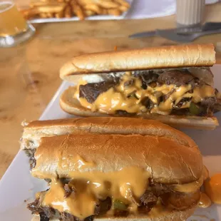 two sandwiches on a plate