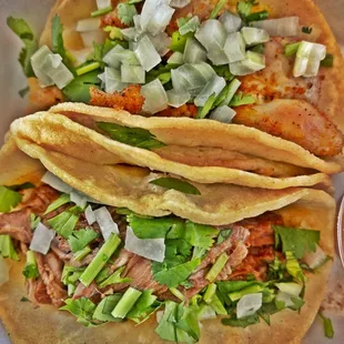 tacos from TJ&apos;s across from Waimanalo Beach!!!  Comes with Rice &amp; Beans! You must try their Salsa it&apos;s