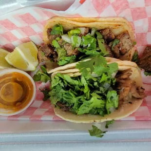 Tacos are not bad, kinda small for $3.50 each