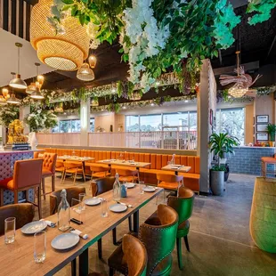 the interior of the restaurant