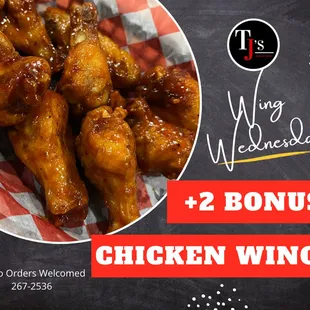 chicken wings and fried chicken