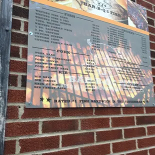 The menu!!! Don't forget drive through and cash only!!