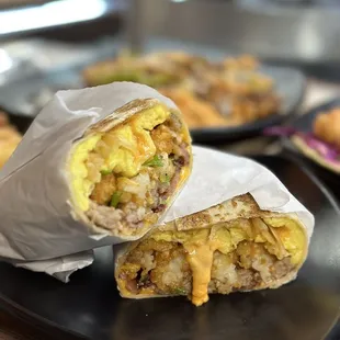 Their famous breakfast burrito!