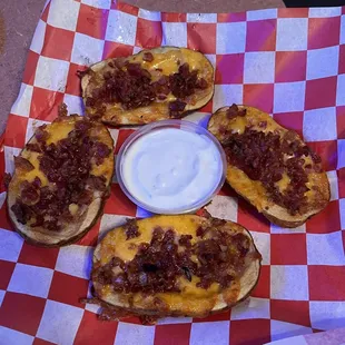 Loaded Potato Skins (to share)