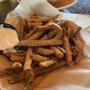 Fried pickles were really good