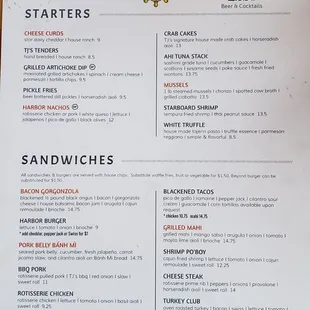 Menu side 2
