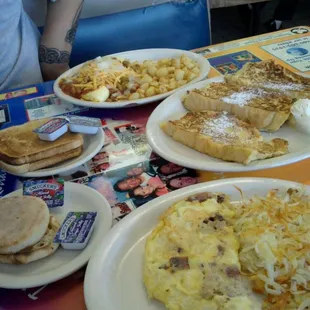 Omelets and french toast