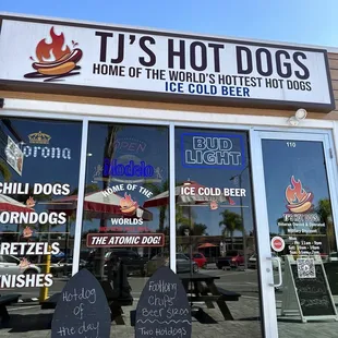 the front of the store