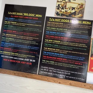 Menu. Great prices excited to try! All beef hotdogs!