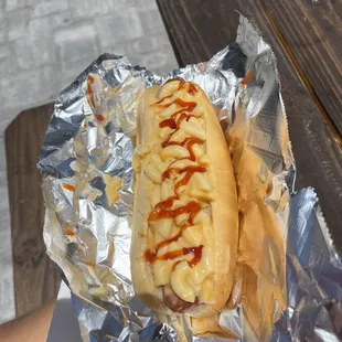 Mac and cheese dog