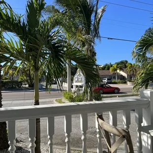outside