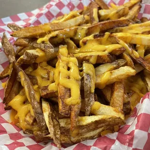 The simple goodness of cheese fries.