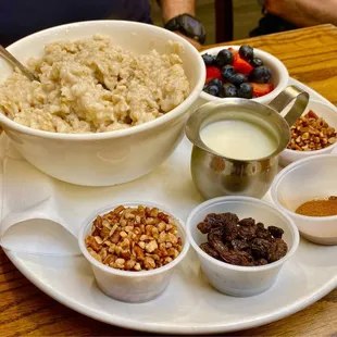 Oatmeal with toppings