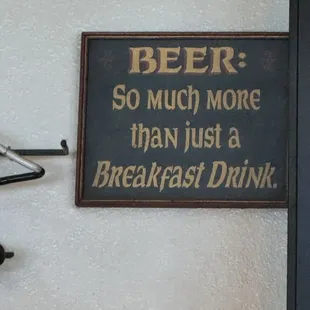 Another sign that added to their ambience