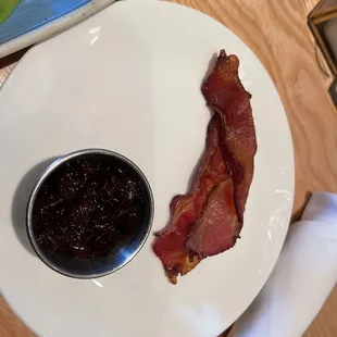 Bacon and onion jam (on the side)