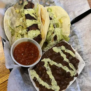 The award-winning Mahi fish tacos-wolfed it down in 5.  Delicious...