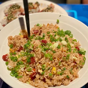 Fried rice with lup cheong