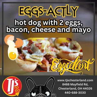 Breakfast Loaded Hot Dog