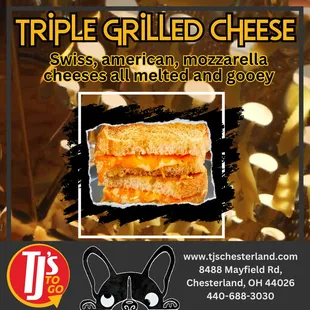 Triple Grilled Cheese