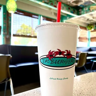 TK cold soda with pellet ice!!  Yummy