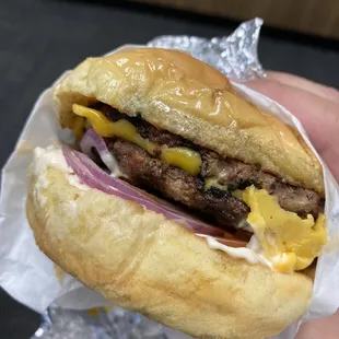 Double cheeseburger
