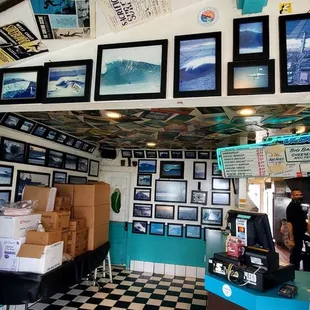 the interior of the restaurant