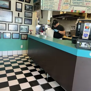 interior, sushi and sashimi