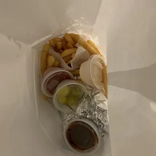 Fries and western burger