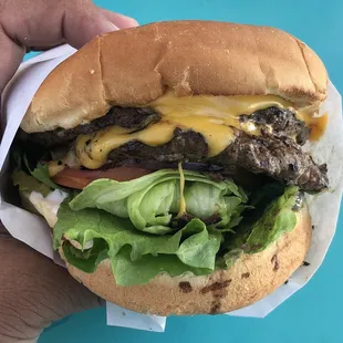 TK Double Cheeseburger (with triple the deliciousness.)