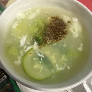 Egg drop soup. Delicious