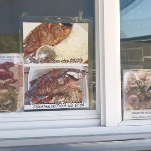 Menu items as of 10/2/20